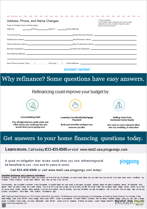 USA California PingPong Global Solutions Inc Relevé hypothécaire aux formats Word et PDF, 3 pages 3 template USA California PingPong Global Solutions Inc Relevé hypothécaire aux formats Word et PDF, 3 pages 3 template